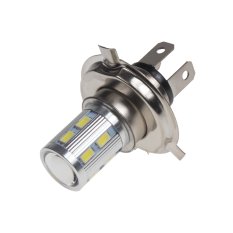 LED H4 bílá, 10-30V, 12SMD 5630 + 3W