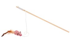 Prut pro kočky myš sisál 39cm