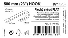 Stěrač FLAT BULK (HOOK) 23"/580mm