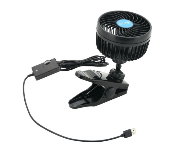 Ventilátor MITCHELL 115mm USB 5V klips