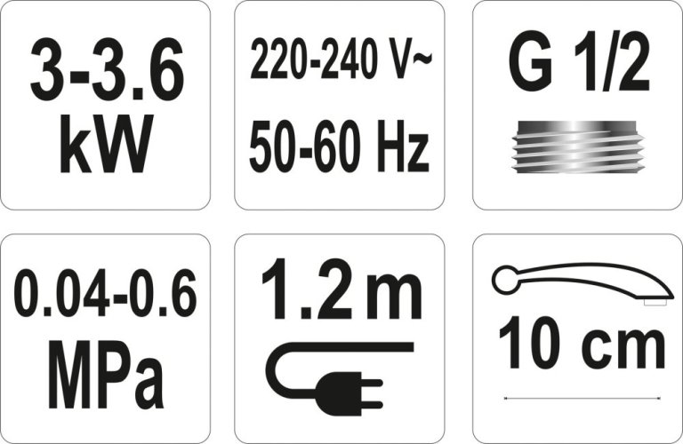 Baterie dřezová s elektrickým ohřívačem vody (10cm)