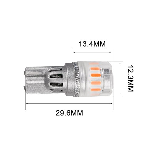 LED T10 oranžová, 12V, 13LED SMD