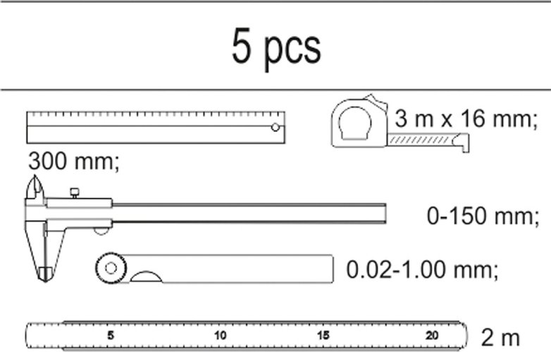 Vložka do zásuvky - sada měřidel 5ks