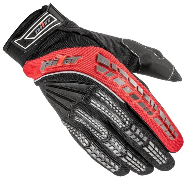 Dětské motokrosové rukavice Pilot vhodné také na čtyřkolku - BARVA: černo-modrá, VELIKOST: 6