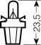 OSRAM 12V B8,5d 2W standard (10ks)