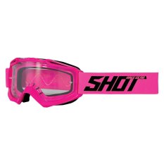 Shot Assault neon růžové motokrosové brýle