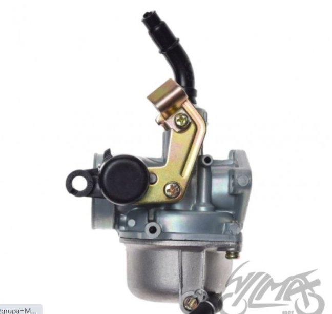 Karburátor pro 4T motory, lanko na sytič