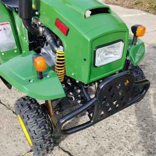 Dětský zahradní traktor s vozíkem - Červený/žlutý - 110cc