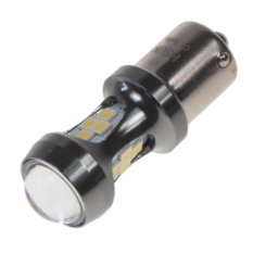 x LED BAU15s bílá, 12-24V, 16LED/3030SMD