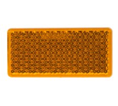 Boční (oranžový) odrazový element - obdélník 95 x 45mm nalepovací