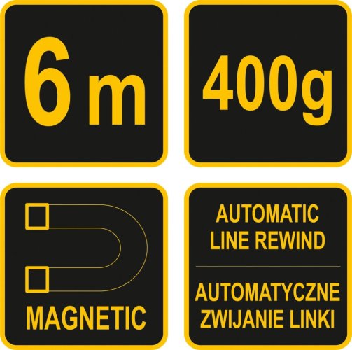 Olovnice magnetická 400 g 6m