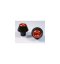 Padací protektory PHV Suzuki GSX-R 1000 - Barva krytek: Červený eloxovaný hliník, Typ protektoru: PHV1K-půlkulatý černý protektor