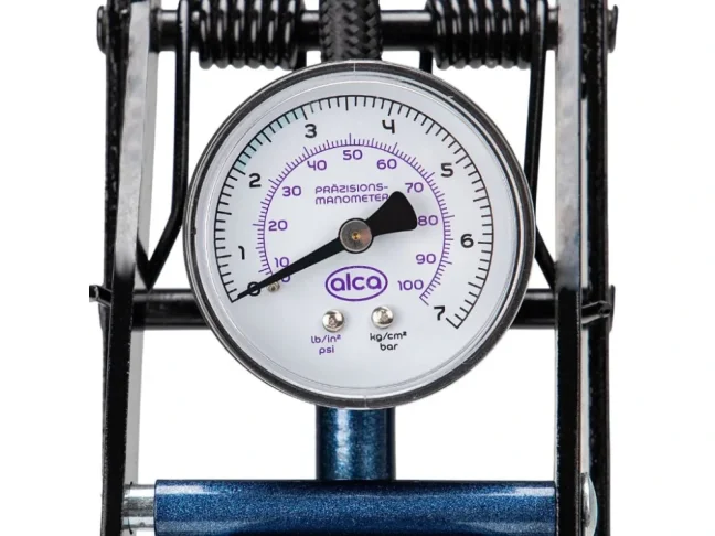 Nožní pumpička jednopístová s manometrem 7 BAR, 201000