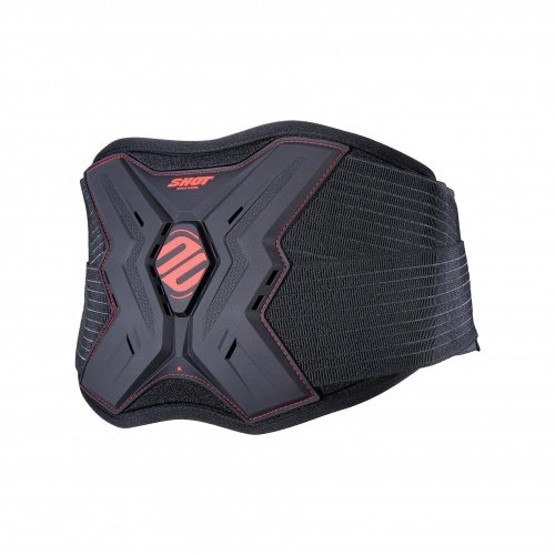 Shot Protector Black & Red Kidney Belt