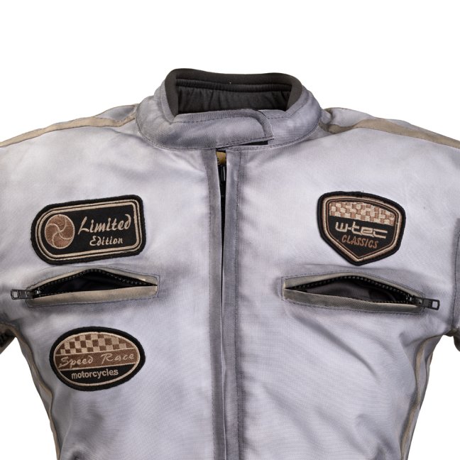 Dámská textilní bunda W-TEC Virginia VELIKOST S BÍLÁ