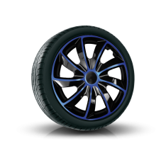 NRM Poklice 15" QUAD BICOLOR BLACK/BLUE  4 ks_b