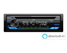 JVC DAB+ / FM autorádio s CD/Bluetooth/USB/AUX/odním.panel/multicolor