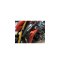 Padací protektory PHV Suzuki GSX-S 1000 / KATANA - Barva krytek: Červený eloxovaný hliník, Typ protektoru: PHV1K-půlkulatý černý protektor