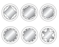 Nástavec 1/2" 32 mm vícezubý