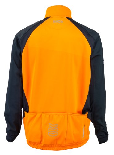Eigo Levanter Mens větru kole Jacket Vivid Orange / Black
