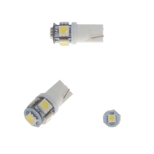 x LED T10 bílá, 12V, 5LED/3SMD