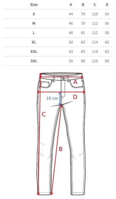Kalhoty na motorku TXR Aero černé - Velikost: XXL