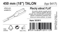 Stěrač FLAT BULK (TALON) 18"/450mm