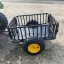 Dětský zahradní traktor s vozíkem - Červený/žlutý - 110cc