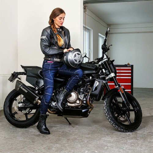 Dámská kožená moto bunda W-TEC Black Heart Lizza