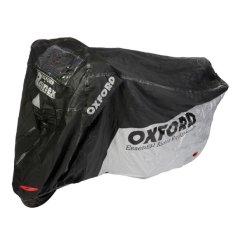 Krycí plachta na motocykl OXFORD RAINEX barva stříbrná, velikost S - nepromokavá, s podšívkou