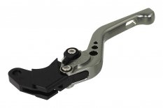 BikeTek Nastavitelný CNC Clutch Lever Short - Titanium / Black Adjuster - # C21S