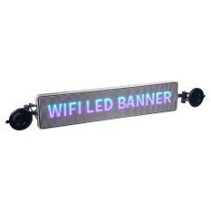 Wifi LED banner – plnobarevný displej s vysokým jasem 49,5 cm x 11 cm