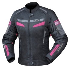Dámská bunda na motorku TXR Alpine černo-růžová