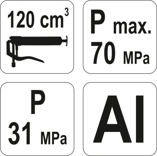 Maznice páková 120 cm3 na kartuše