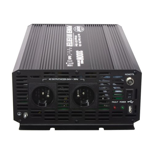 Měnič napětí z 24/230V + USB, 3000W