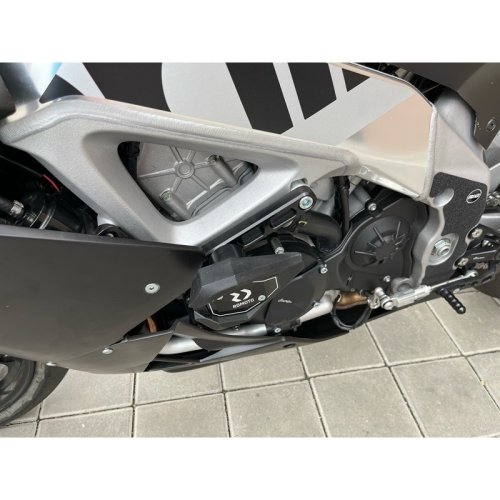 Padací slidery SL01 Aprilia RSV-4 / R / RR / RF / Factory / RSV-4 1100 RR / Factory - Barva krytek: Červený eloxovaný hliník, Barva sliderů: Černý polyamid