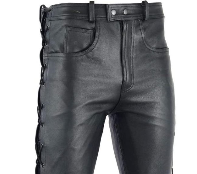 Kalhoty na motorku TXR Kansas se šněrováním černé velikost 4XL