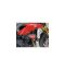 Padací slidery SL01 Triumph Speed Triple 1050 / R / S - Barva krytek: Červený eloxovaný hliník, Barva sliderů: Černý polyamid