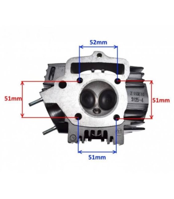 Hlava válce motoru 125 cm³ 154FMI 125 HORIZONTAL 4T AC