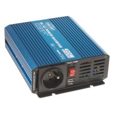 Sinusový měnič napětí z 12/230V + USB, 400W