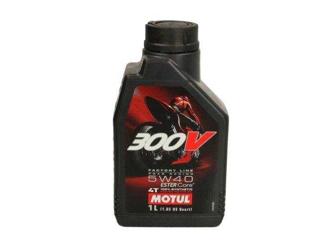 Olej Motul 300V 4T 5W40 plně syntetický - 1 litr