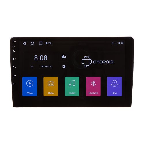 Autorádio s 9" LCD, OS Android, WI-FI, GPS, Carplay, Bluetooth, 2x USB