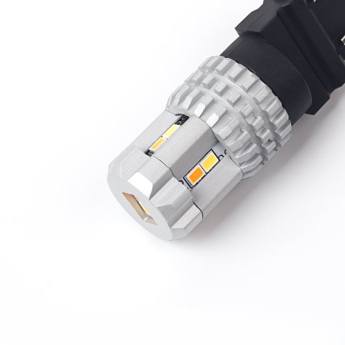 LED T20 (3157) bílá / oranžová, 12V, 12LED SMD