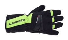 Soft Shell S-TEX touringové/cestovní zimní rukavice na motorku Leoshi Wired PRO S-TEX Černá/Fluo