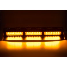 PREDATOR LED vnitřní, 18x3W, 12-24V, oranžový, 490mm, ECE R10