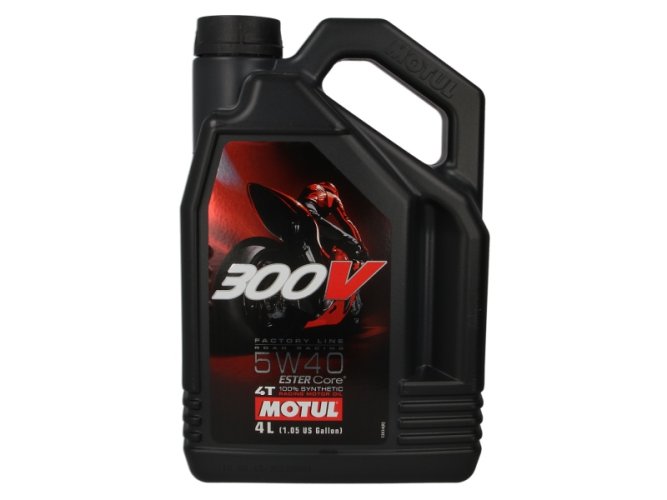 Olej Motul 300V 4T 5W40 plně syntetický - 4 litry