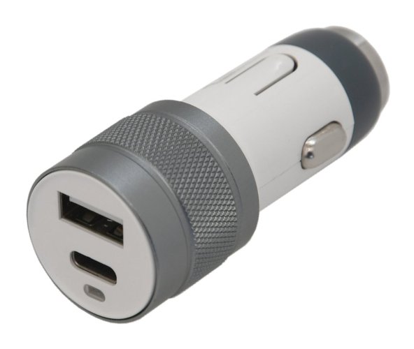 Zástrčka HAMMER 12-24V USB-A / USB-C 3,1A