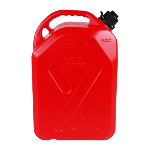 20 litrový kanystr na palivo s tlakovou tryskou, červený