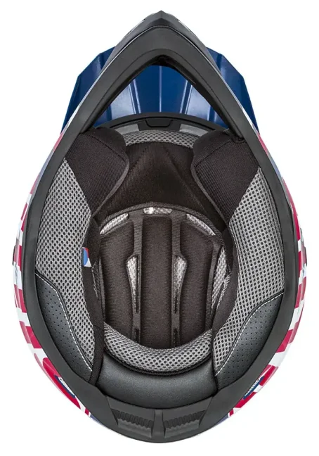 DĚTSKÁ PŘILBA CROSS CUP SONIC JUNIOR, CASSIDA (ČERVENÁ/MODRÁ/BÍLÁ/ČERNÁ) - Velikost: M