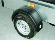 Boční (oranžový) odrazový element - obdélník 95 x 45mm nalepovací